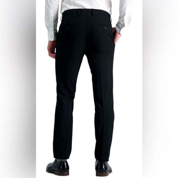 NWT Haggar Men's 4-Way Stretch Ultra Slim Flat Front Dress Pant Size 32x30 - Picture 3 of 8